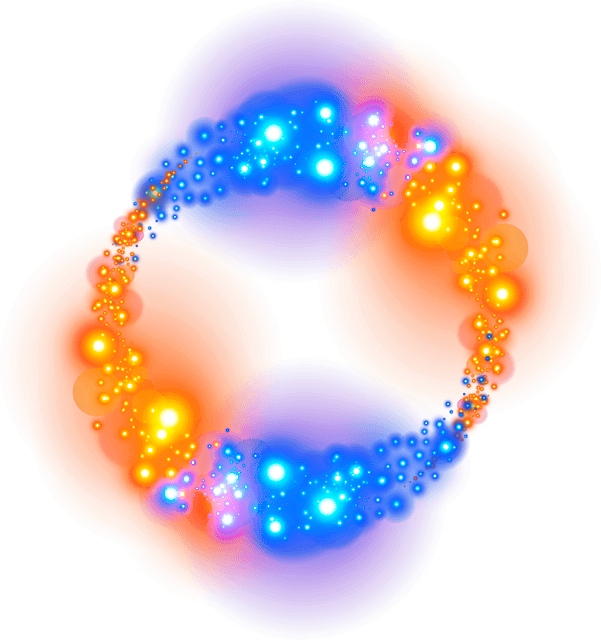 colored glowing light