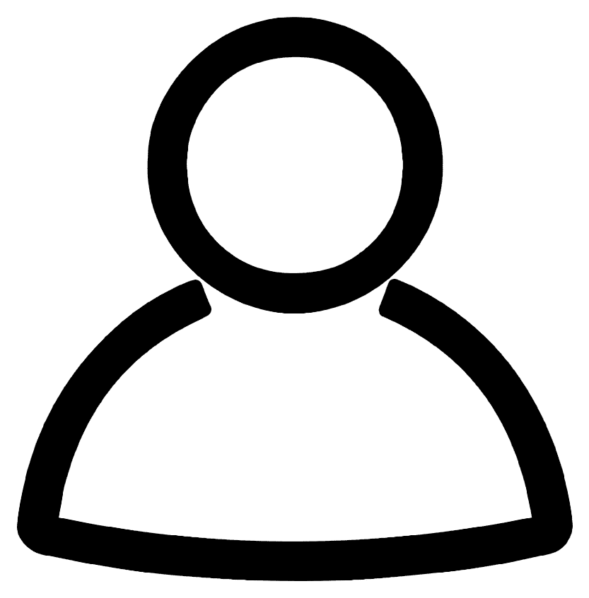 man outline icon