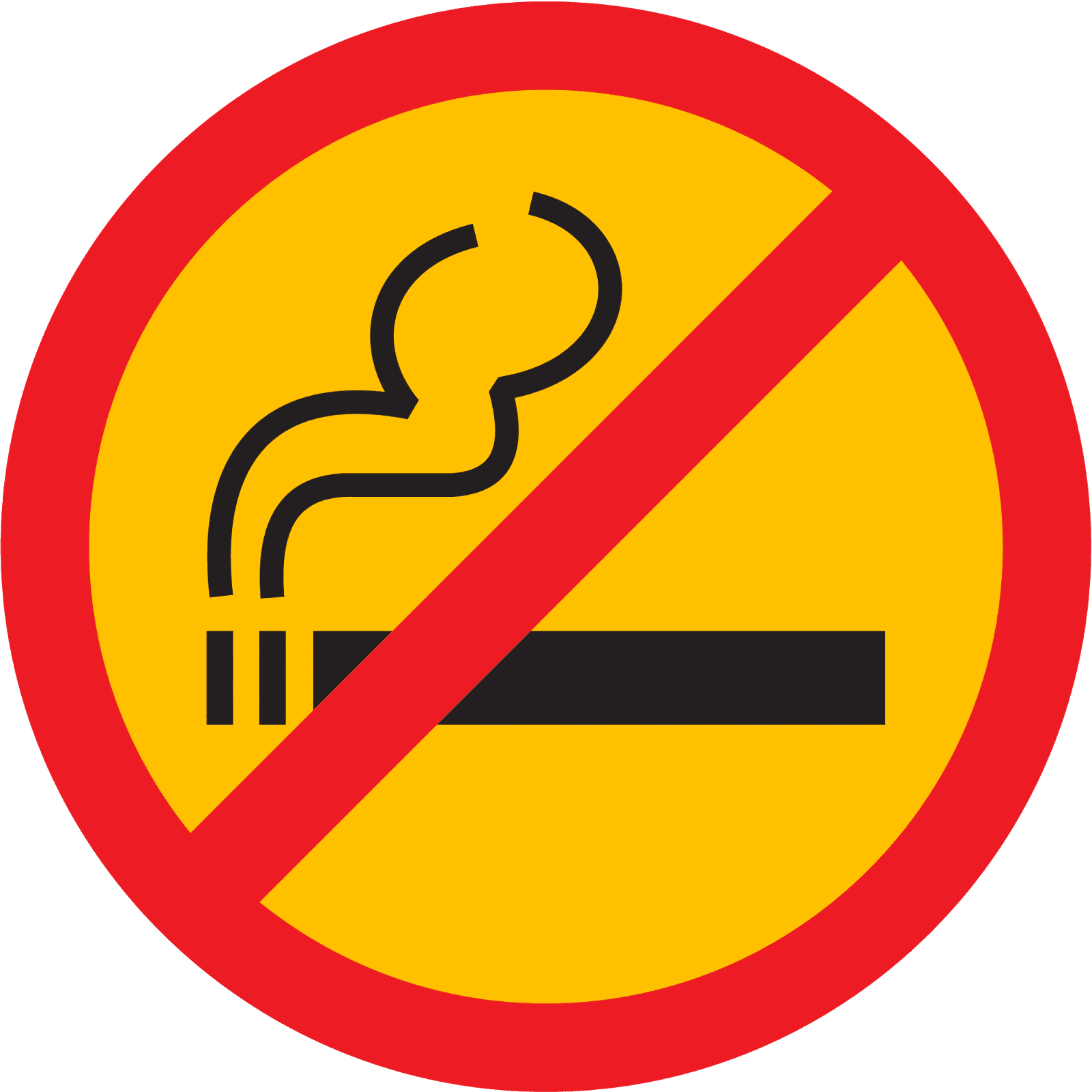 no smoking logo vector