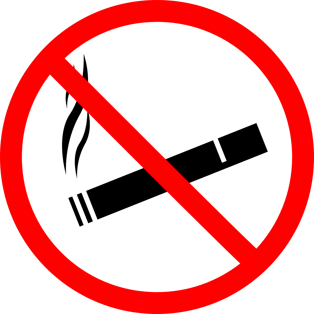 no smoking symbol logo vector free