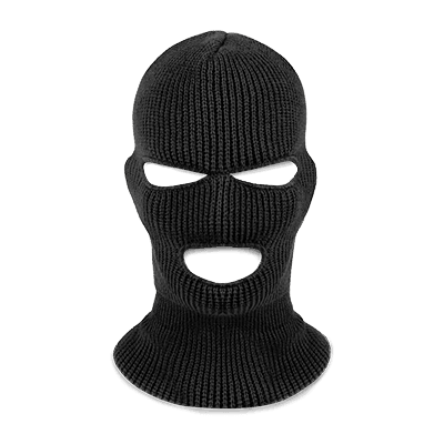 Full Black Mask Png